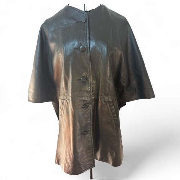 Diamonds Leather USA, Vintage Black Leather Jacket, Size L, Perfect Condition - Picture 2 of 10